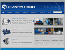 Tablet Screenshot of continental-industrie.com